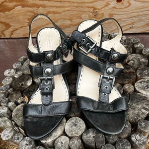 COACH LEATHER HEELS